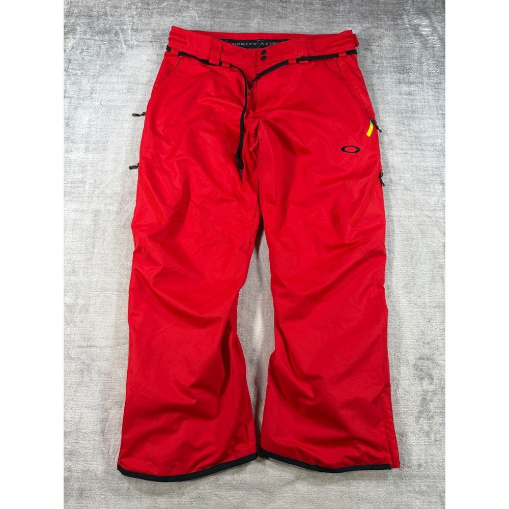 Oakley Snow Pants Mens XL Red Pro Rider Series Loose Fit Technical Ski Snowbaord